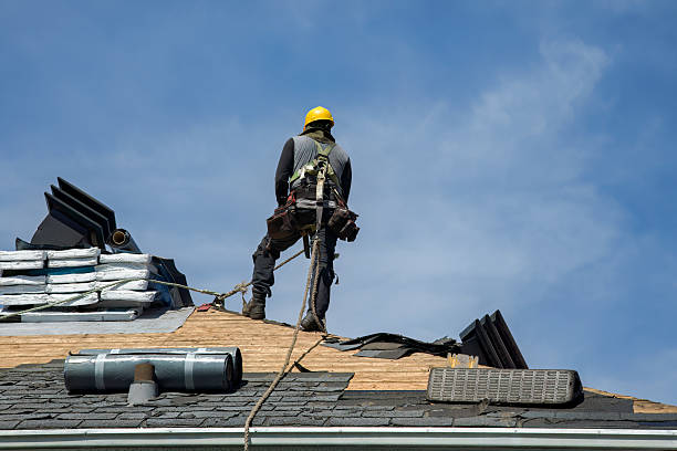 Professional Gutter Installation technician working in Heber City, UT